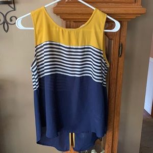 Polyester blouse tank